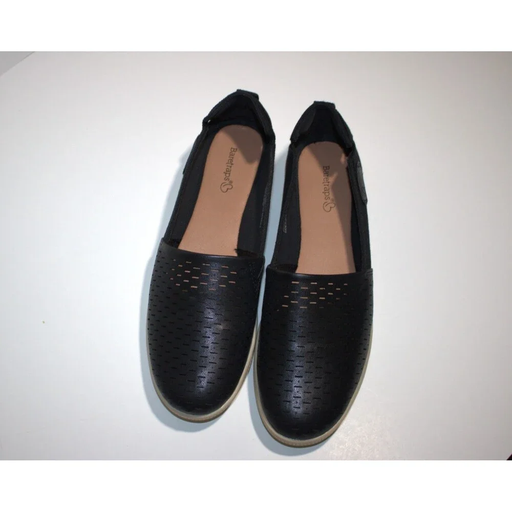 Baretraps Viccia Size 8.5 Women's Casual‎ Black Flats NIB